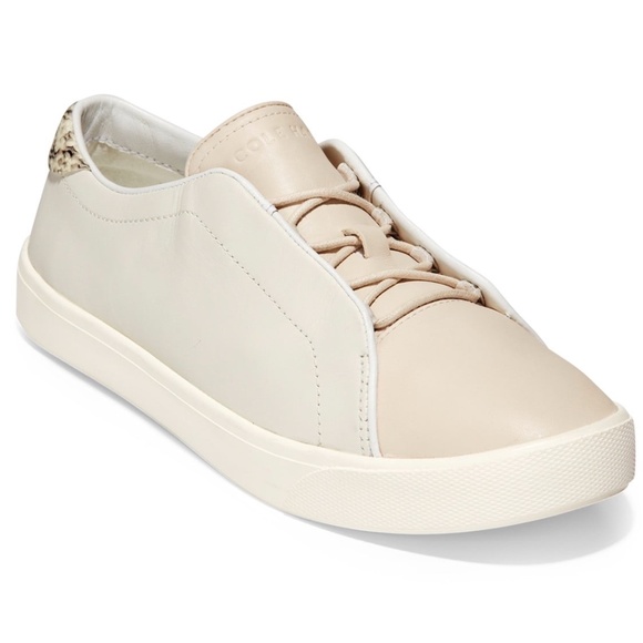 Cole Haan Shoes - Cole Haan Grandpro Spectator 2.0 Lace Up White Ivory Beige leather Sneakers 8.5